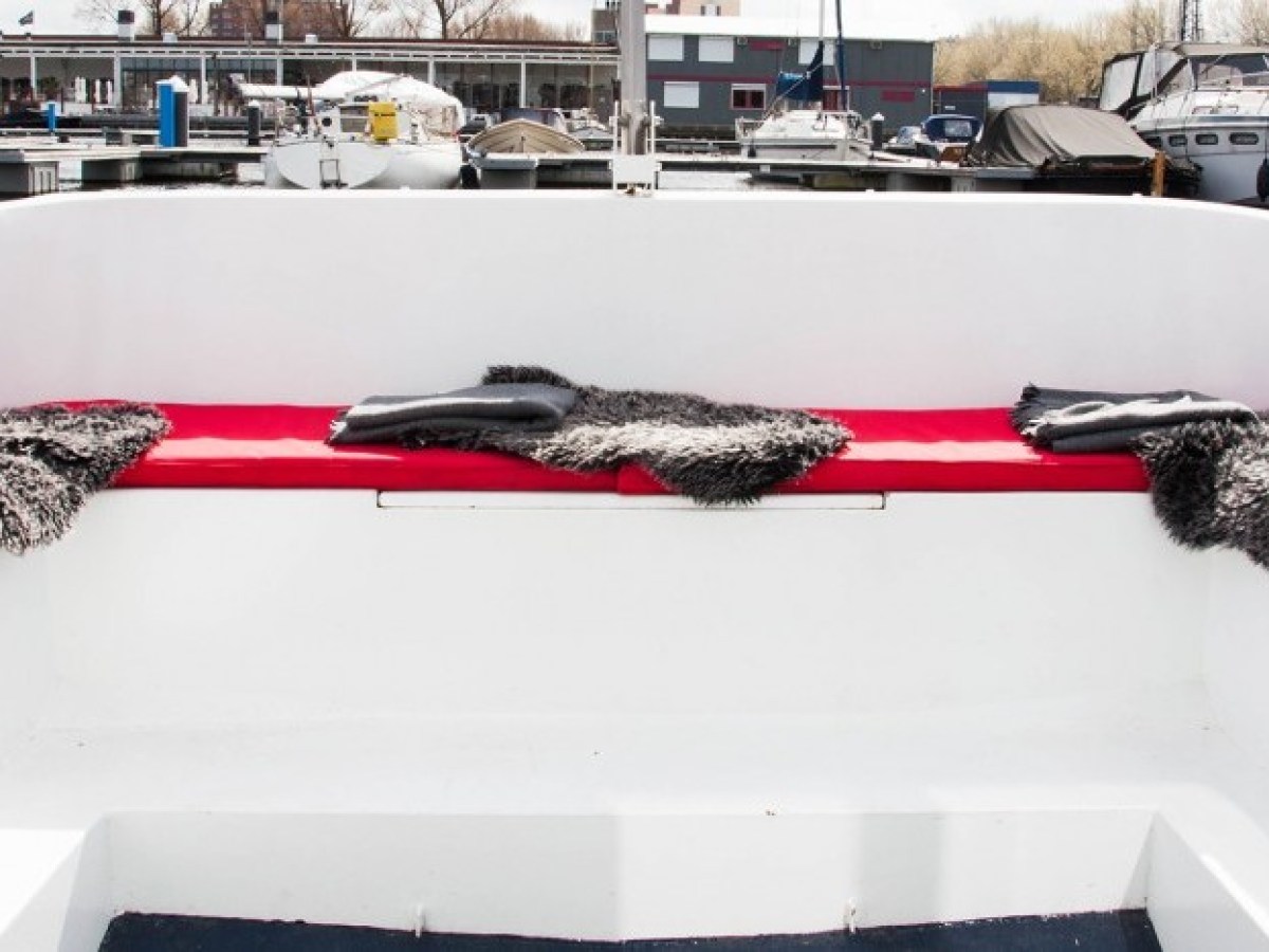 Lounge area on our open boats